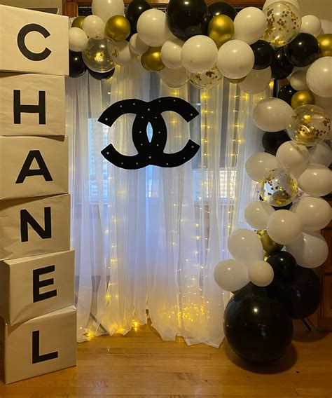 chanel party decorations|Chanel theme party ideas.